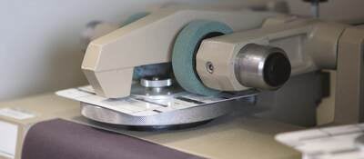 Abrasion testing on a label